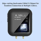 Best Seller OEM ODM OLED Display Transmitter Audio Transnitter For Airplane Bluetooth Transmitter