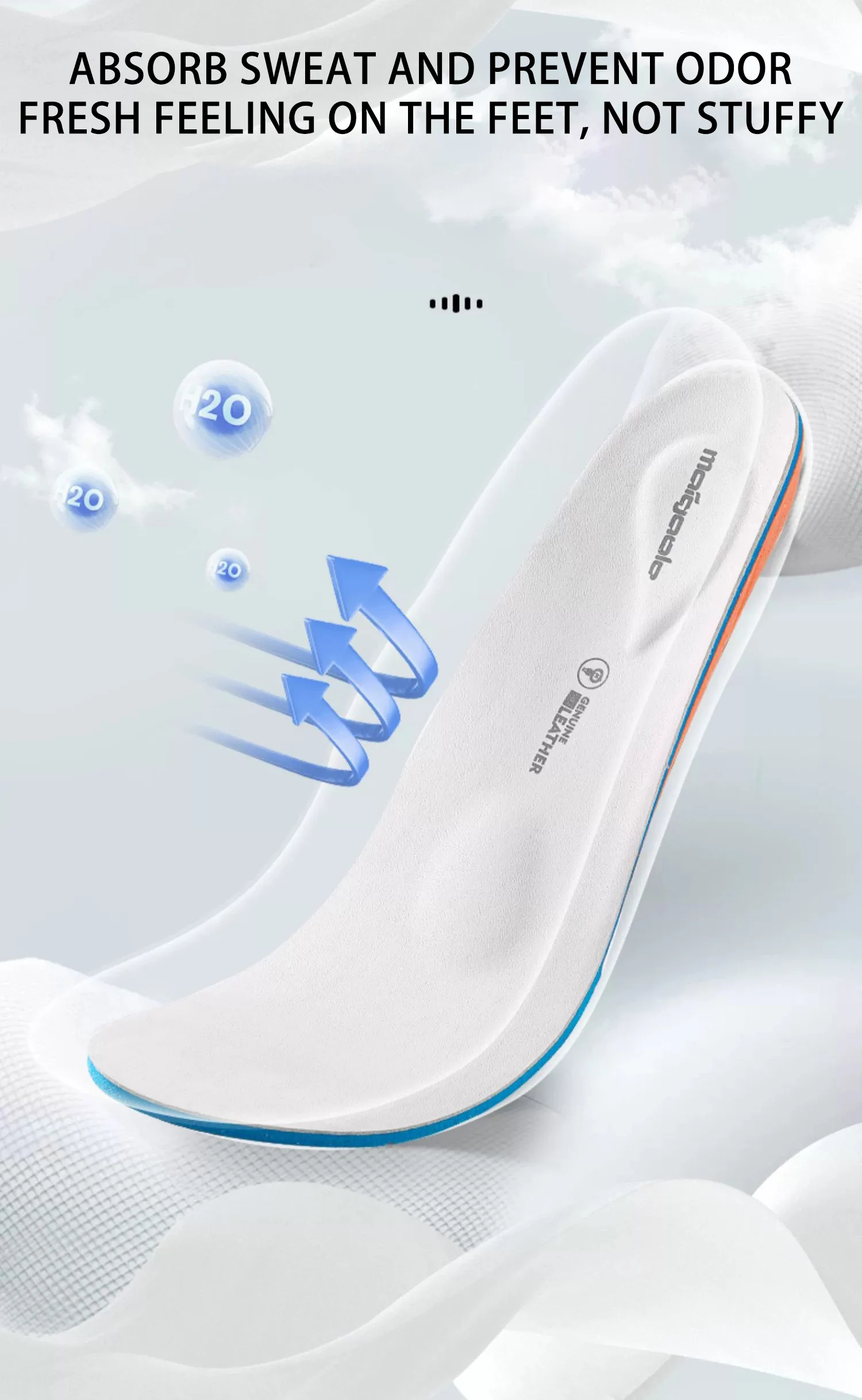 Genuine Leather Shoes Top Cowhide Insole Spring Summer Odor-Proof Sweat-Absorbing Memory Foam Comfortable NoTired Feet Shoe Pads Genuine Leather Shoes Top Cowhide Insole Spring Summer Odor-Proof Sweat-Absorbing Memory Foam Comfortable NoTired Feet Shoe Pads
