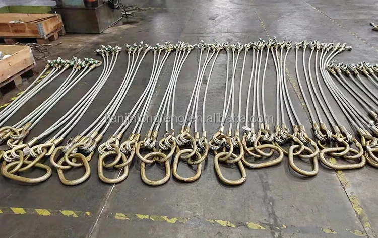 Dnv Standard Legs Steel Wire Rope Lifting Sling For Offshore