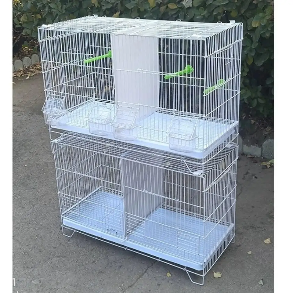 Manufacturers Wholesaler Bird Matching Cage Breeding Cage Encryption Thickened Parrot Hibiscus Parrot Bird Cage