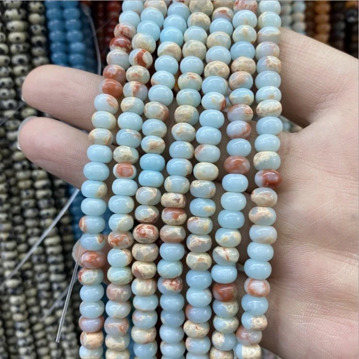 Snakeskin Jasper Rondelle Beads 