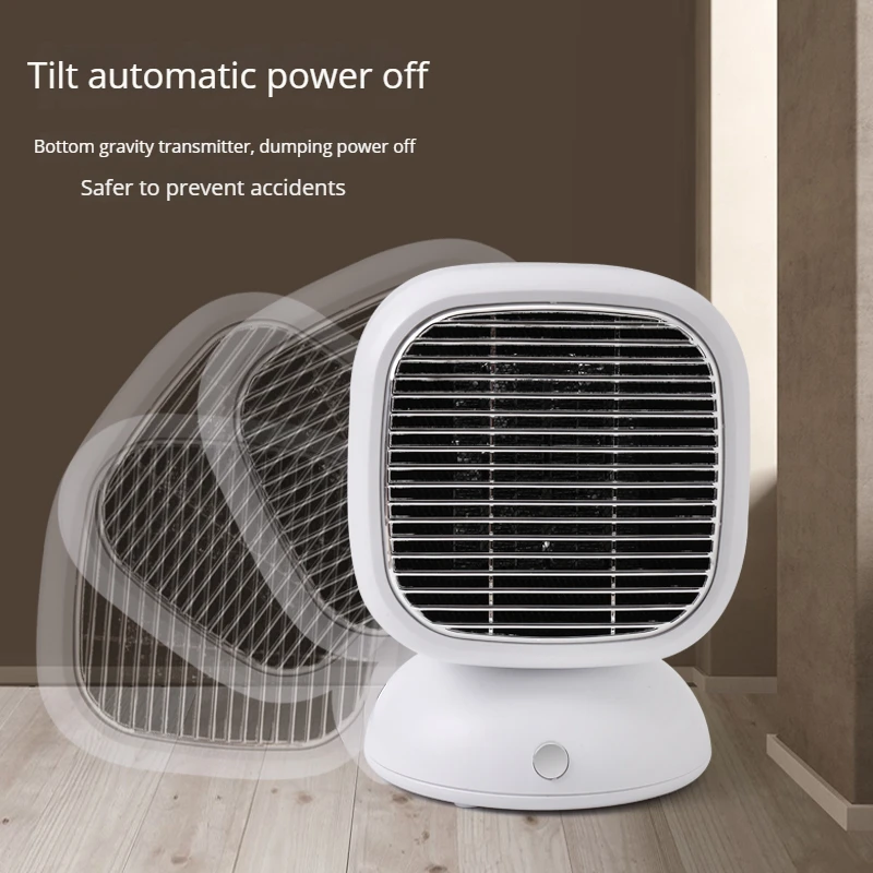 Portable 800w Mini Rechargeable Heater Ptc Ceramic Heating Fan With High Temperature Protection For Household Electric Heaters