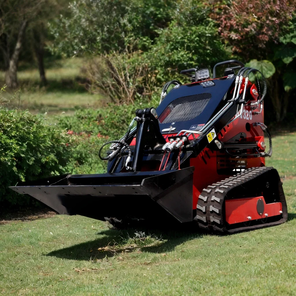 product ht380t 23hp mini triangle track skid steer loader pilot control diesel gasoline engine epa euro v approved-9