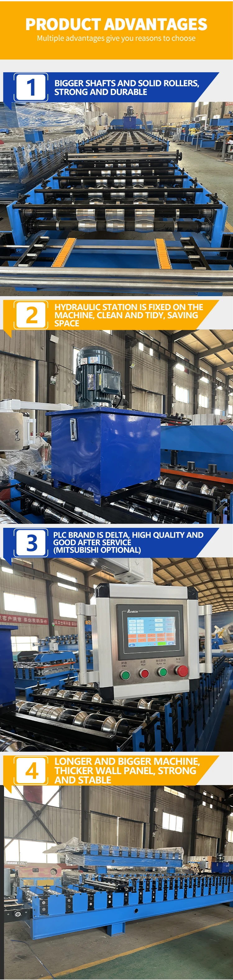 product double deck roll forming machine for colored  glazed steel tiles-58