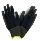 Price Glove Safety Gloves Cheap Price Custom Construction Glove Polyester Safety Gardening Work Pu Coated Gloves