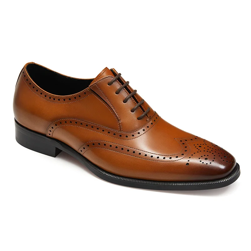 Oxford Dress Shoes Wingtip Footwear Men 