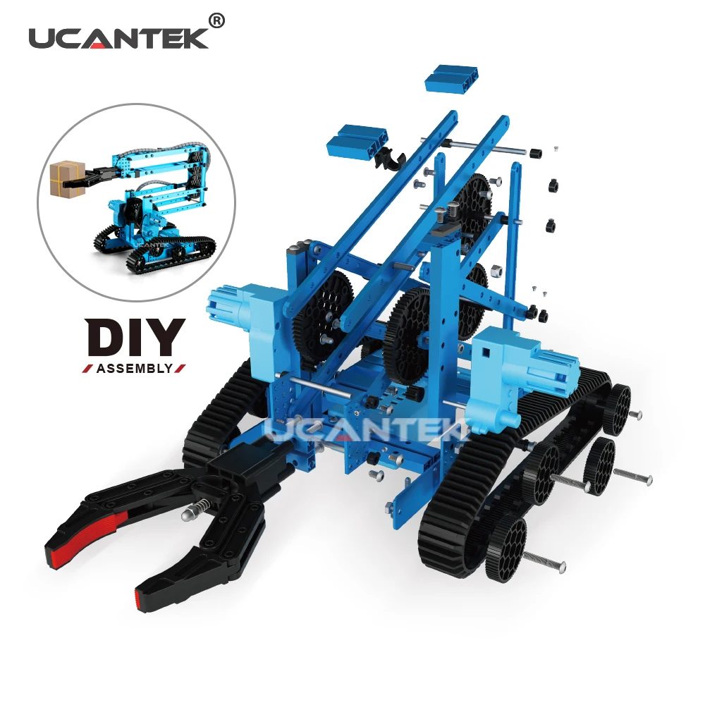ucantek k1 diy 2 4g electric alloy rc robot arm educational toys remote control diy robotic car kits buy rc robot car robot car toys remote robotic car kits product on alibaba com