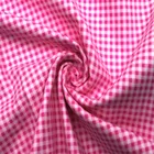 Pink Fabric Flannel Printed Fabric 145gsm Comfort Pink Printed Wave Point Cotton Flannel For Dress Fabric