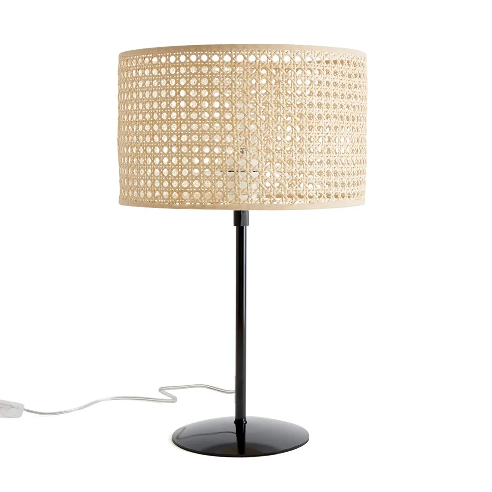 woven shade floor lamp