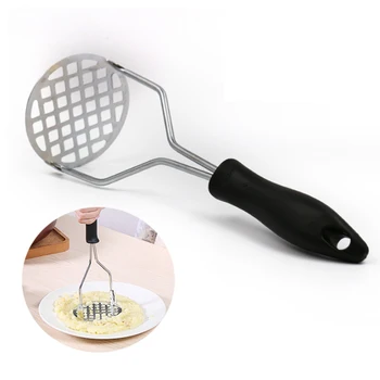 Heavy Duty Stainless Steel Potato Masher Professional Integrated Masher Kitchen Tool & Food Masher/Potato Smasher