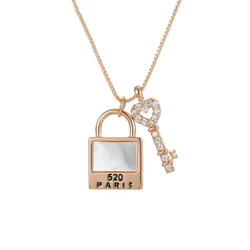 Xuping Jewelry Fashion Elegance Exquisite Necklace with Rose Gold 520 Valentine's Day Ladies Necklace