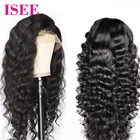 ISEE Hot Sale Loose Deep Wave Lace Front Wigs Virgin Brazilian Wet And Wavy Curly Human Hair Lace Wig