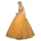 Gown Hot Selling Luxury Lace Beading Woman Girl Gown Satin Formal Luxurious Evening Dress