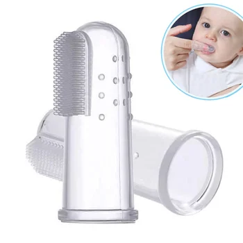 Teeth Clear Massage Care Products Infants Baby Finger Silicone Tooth brush For Children