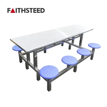 School student cafeteria and dining table set
