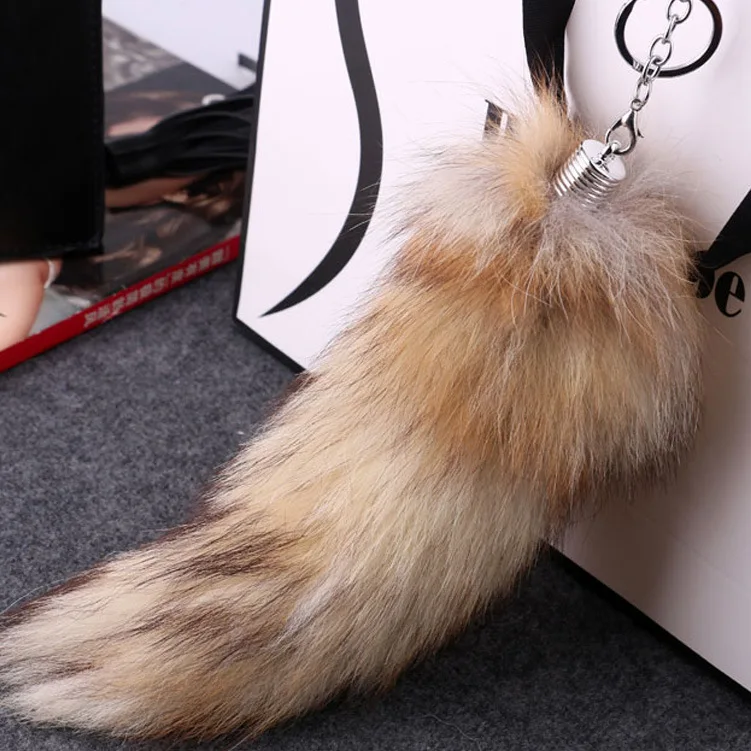 2024 2024 Animal Fur Fashion Lovely Fox Tail Faux Fur Hot Large Wolf