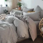 Linen Bed Linen Wholesale Luxury King Size Summer Cotton Linen 4pcs Bed Sheet Bedding Sets