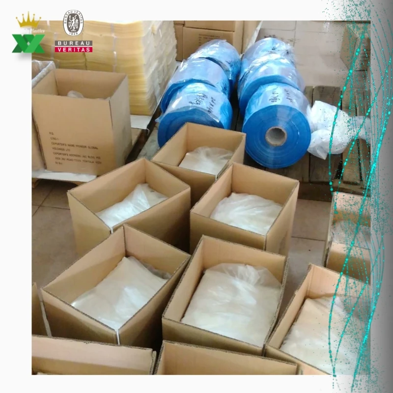 specially made package with perforations Low temperature polyolefin food plastic blown roll wrap bags PVC heat shrink film