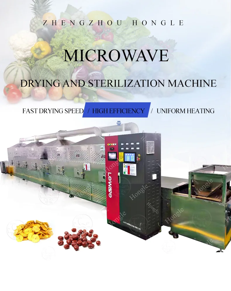 Automatic Industrial Microwave Drying System 220V Electric Vacuum Dryer for Chili Food Drying Equipment supplier