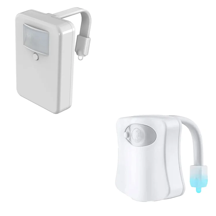 USB Rechargeable Toilet Lamp Night Light PIR Motion Sensor 8 Colors Bowl LED 