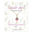 Personalized Charm Necklace Personalized Gold Ballet Pendant Charm Necklace