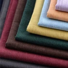 Cotton Customized Natural Embroidery Fabric Cotton Linen Modern Fabric Sofa Fabric For Curtains