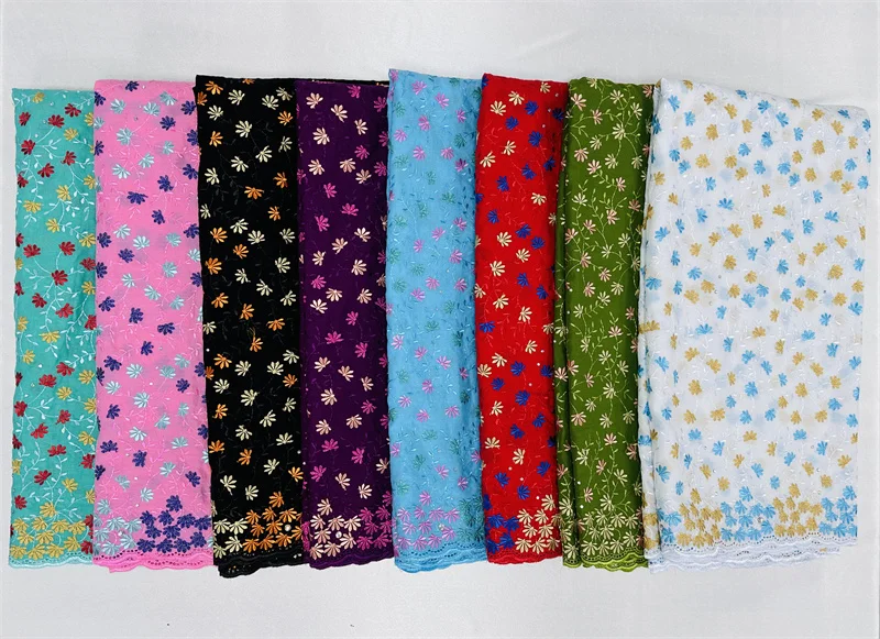 Cotton Lace Fabrics African Swiss Voile New Arrivals High