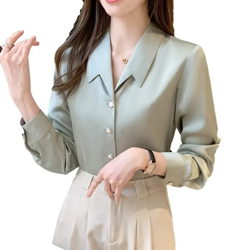 Womens Plus Size Cotton Button Down Shirt Casual Long Sleeve Loose Fit Collared Work Blouse Tops with Pocket