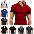 Tshirt For Men Factory Custom Logo Hot Selling Comfortable Feeling Polo Neck Tshirt For Men