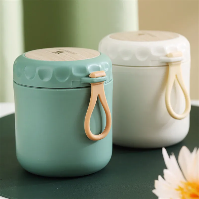 Portable Mini Warmer Lunch Container 430ml Food Grade Stainless Steel Vacuum Insulated Kids Food Jar