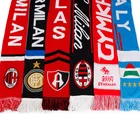 Custom High Quality Jacquard Knitted Football Soccer Fan's Scarves With Logo
