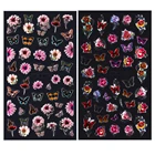 Butterfly Stickers IMAGNAIL 2021 New Designs Nail Art Luxury Flowers Butterfly 5D Nail Stickers