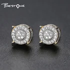 Stud Earrings Bestone Micro-Paved AAA Grade Cubic Zirconia Brass Stud Earrings For Women 2021
