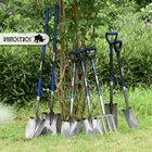 D Point Spade Shovel High Quality Carbon Steel Head Fiberglass D Handle Garden Tool Spade Round Point Shovel