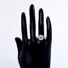 Engagement 2021 New Style Engagement Wedding Band Ring White Gold Moissanite Stone Ring Jewelry Women