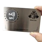 Card Stainless Steel Matte Black Business NFC Card Metal Nfc Card