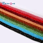 Bestone Natural Crystal Glass Beads Supplier Faceted Rondelle 2mm Glass Beads For Jewelry Diy Making