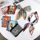 Scarfs Scarf Women Satin Scarfs Elegant Head Skinny Retro Hair Kerchief Neck Scarf For Women