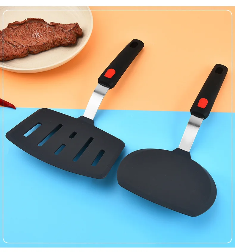5-Pcs Set of Non-Stick Kitchen Utensils Silicone Spatula and Pancake Spatula for Cooking and Baking