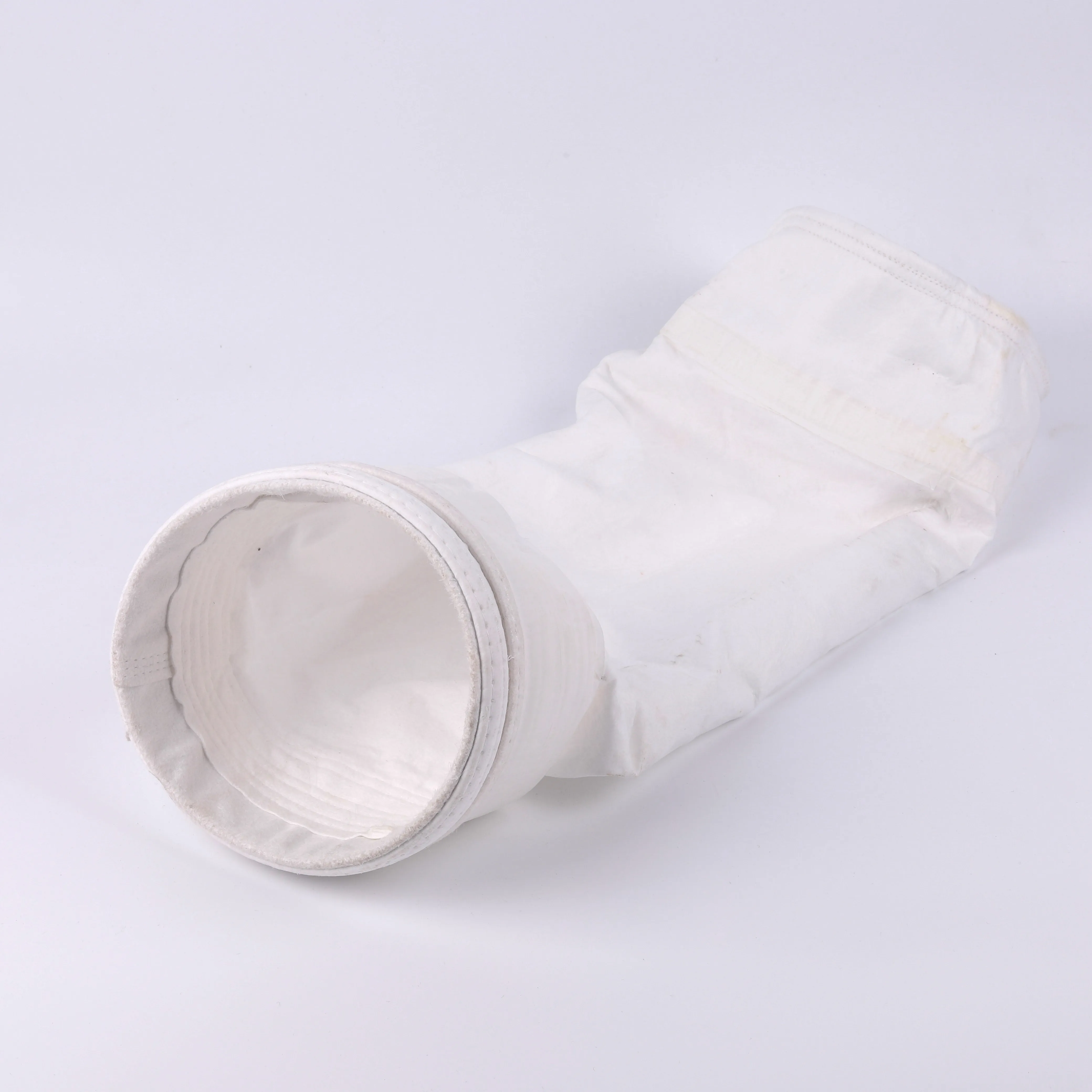 Industry White  PTFE Dust Collector 100% polyester needle punched nonwoven Material Filter Bag 5