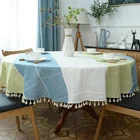 Table Linen Best Selling Nordic Hemp Table Cover For Restaurant Tablecloths Dinning Decor
