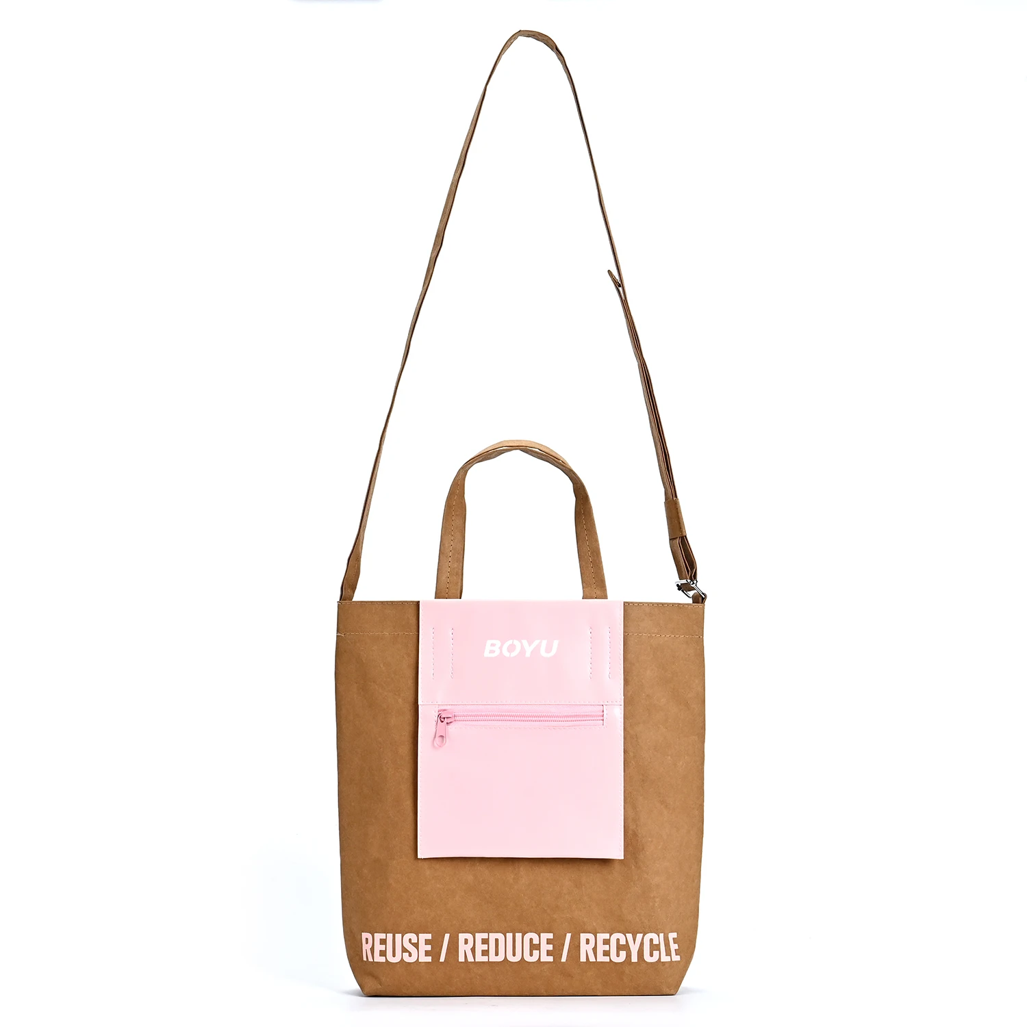 Hot Selling High Quality Custom Waterproof Flat Bottom Kraft Paper Bag Stand-Up Packaging Pouch for Shopping details