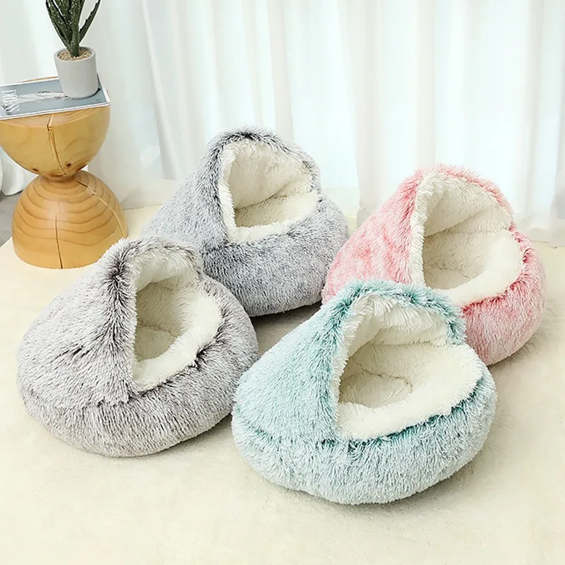 product wholesale custom pet bed warm plush sustainable dog bed removable memory foam pet mat cat bed-55