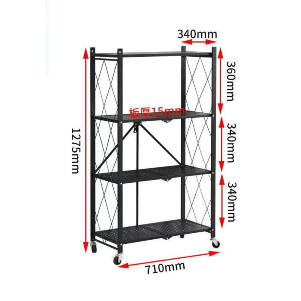 5 storey kitchen metal iron fruit and vegetable display rack support