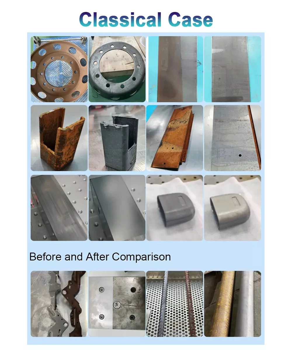 Pulse Fiber Laser Cleaning for Metal Surface Laser Cleaner Mini Pulsed Portable Laser Rust Remover Machine Price 50W 100W