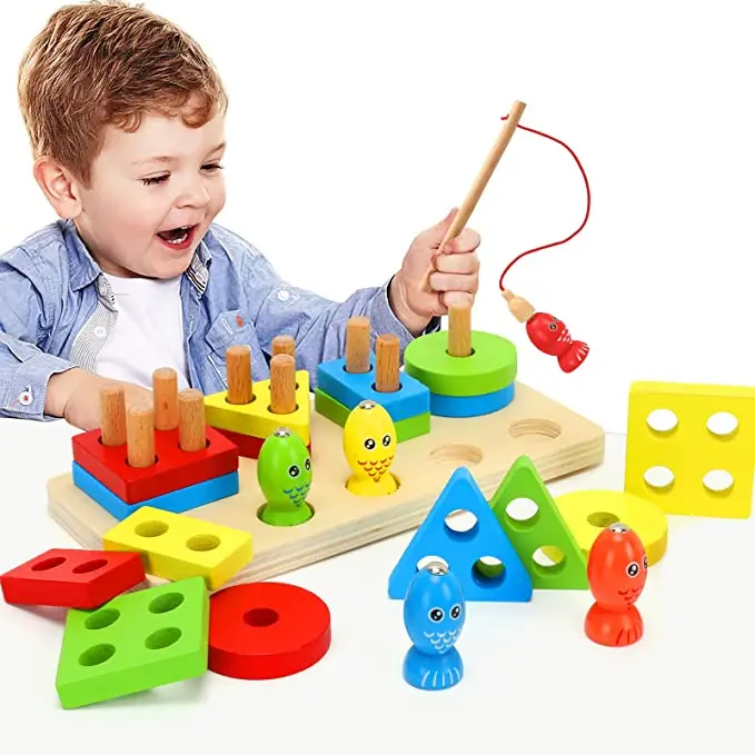 Montessori Tri Des Couleurs En Bois Formes G Om Triques Pr Scolaire