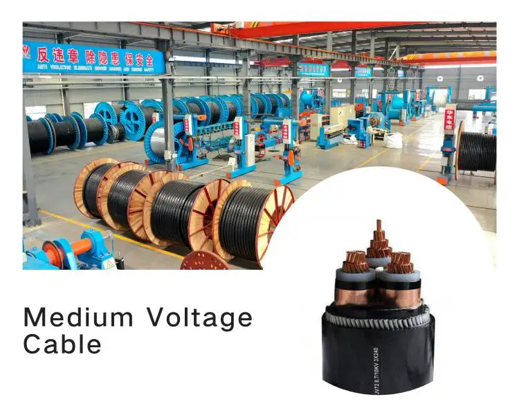 6 10KV 3 240mm2 Copper Conductor Steel Wire Armored Underground Power