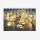 Holiday Holiday Special Wooden Christmas Trees Design PVC String Light Battery Operated