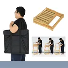 Outdoor Bamboo Picnic Camping Multi-functional Simple Cutlery Folding Portable Kitchen Shelf