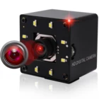 Vision ELP 4K Microphone USB Camera Sony IMX415 Autofocus Night Vision Mini HD Webcam With White LEDS